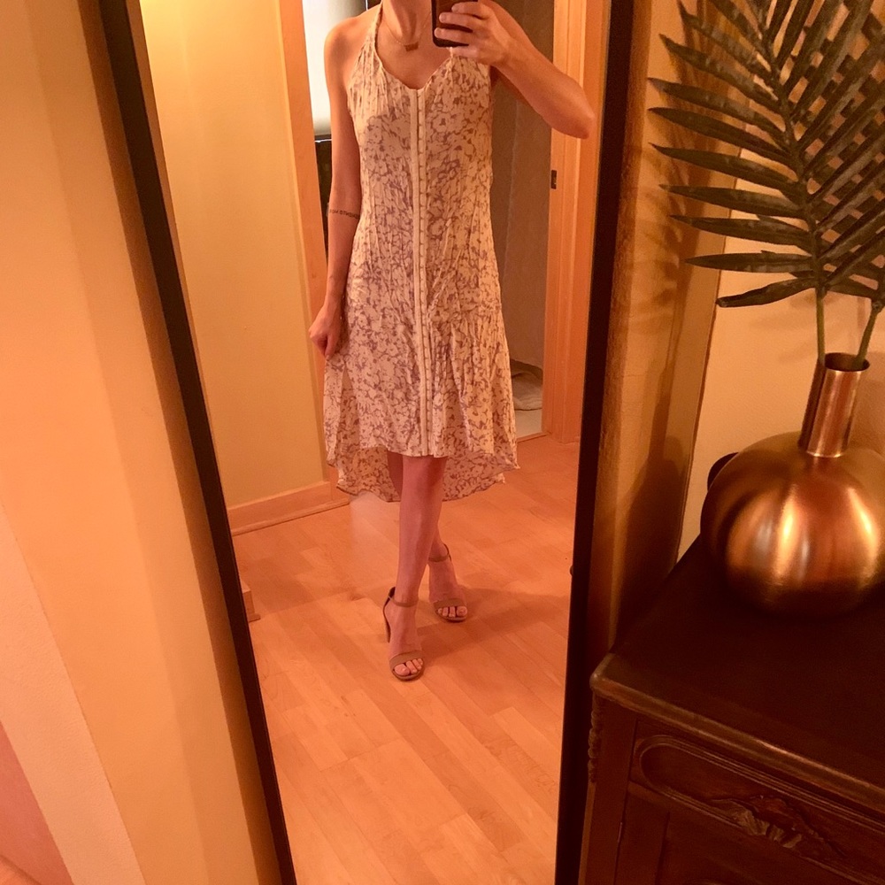 The Reformation Silk High Low Dress